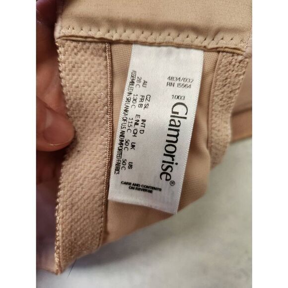 Glamorise Full-Figure MagicLift Wire-free Minimizer Support Bra 1003 50C Beige - Picture 3 of 3